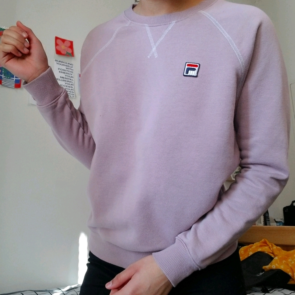 Lavender Fila Crewneck